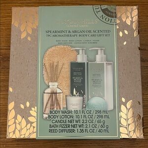 Tuscan Hills Spearmint & Argan Oil Scented Body Care Gift Set